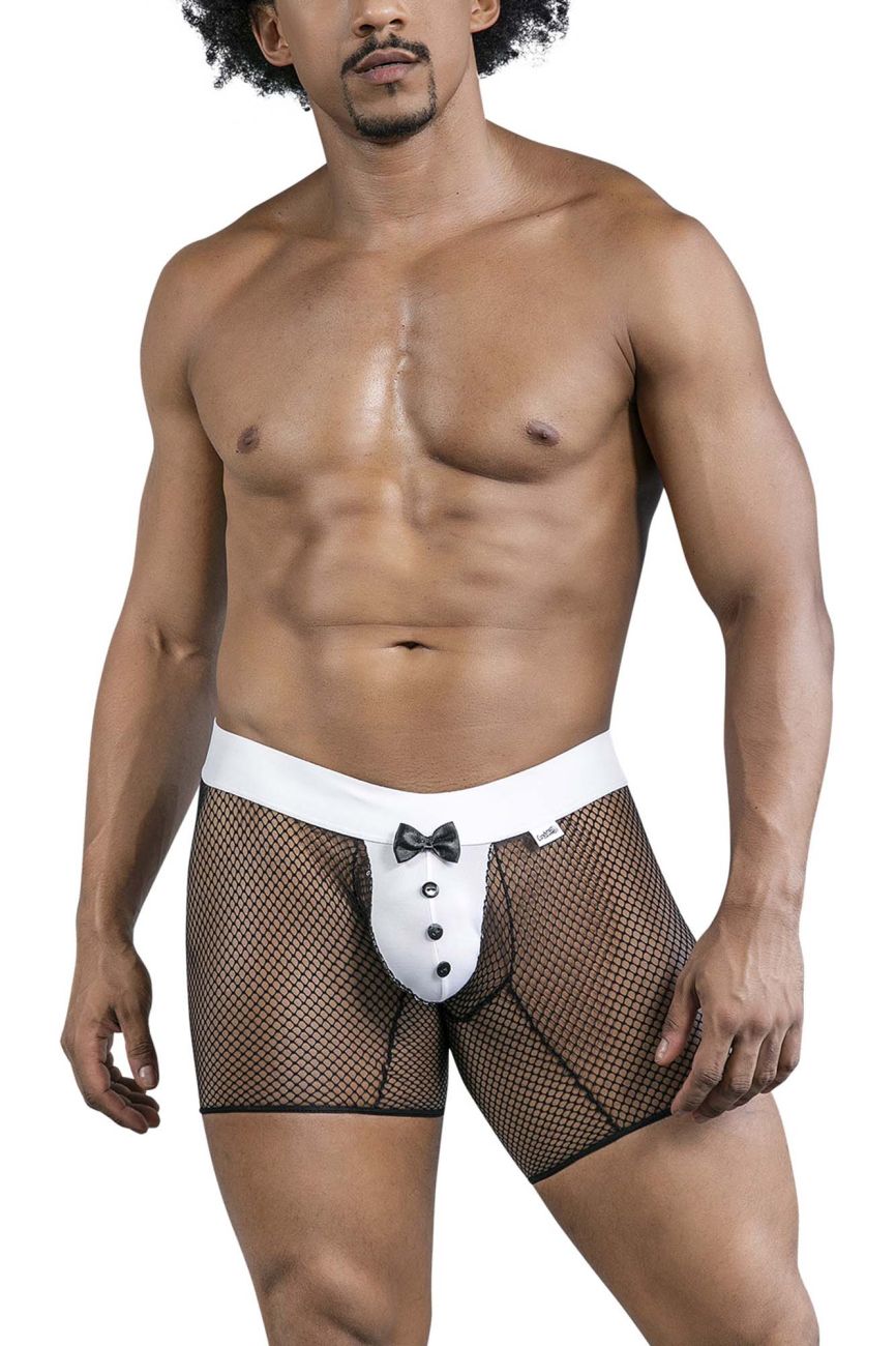 CandyMan 99834 Mens Tuxedo Trunks Costume Black & White