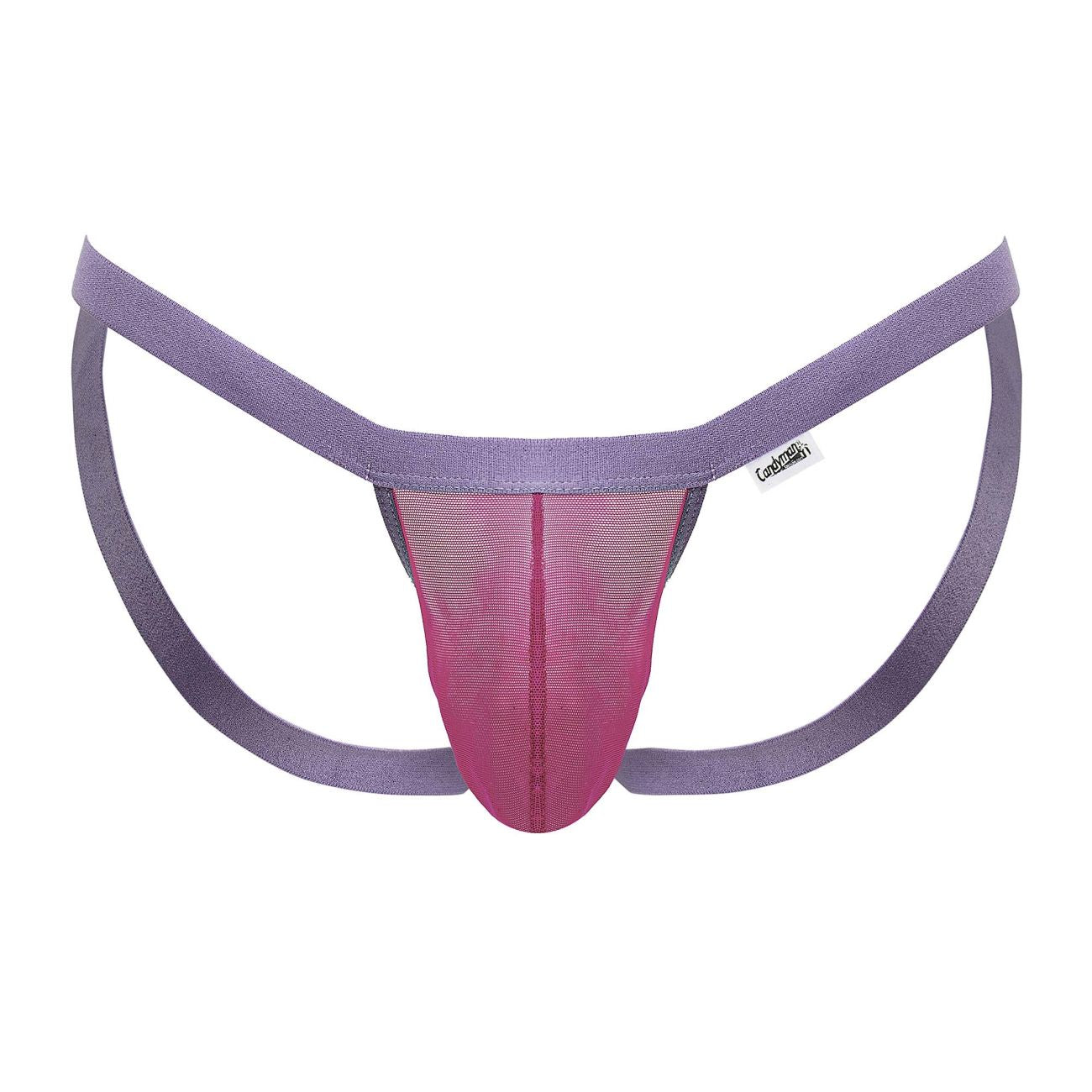 CandyMan 99841 Male Sexy Mesh Thongs Hot Pink