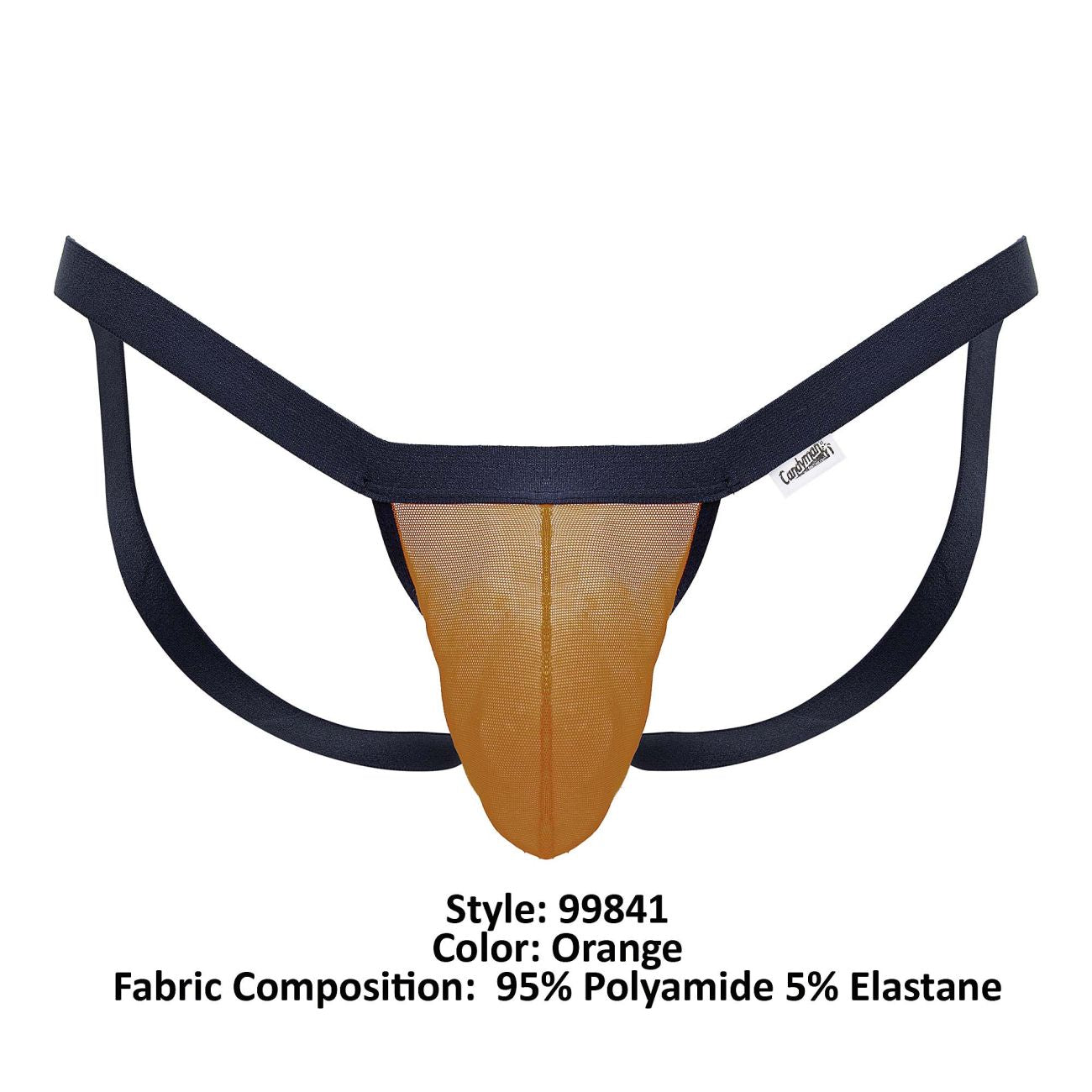 CandyMan 99841 Male Sexy Mesh Thongs Orange