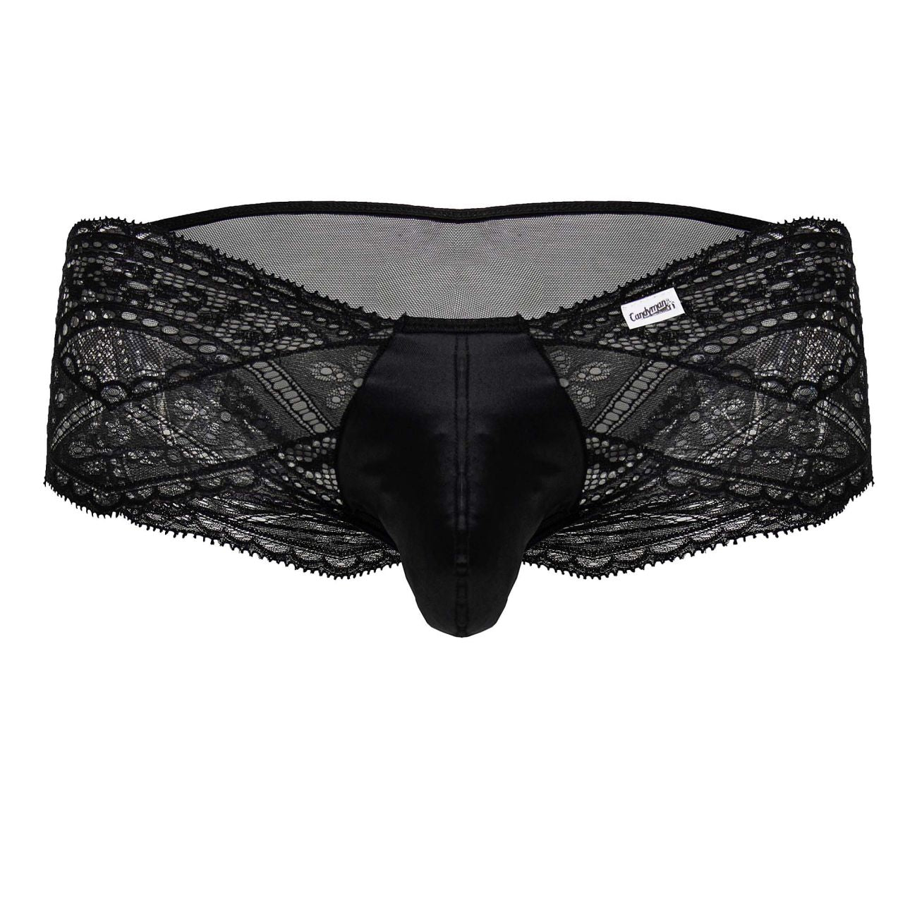 CandyMan 99863 Mens Sexy Lace Briefs Panty Black