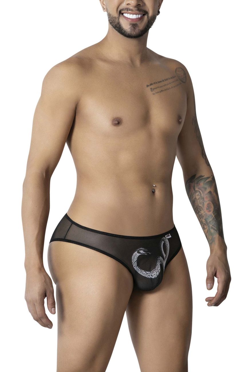 CandyMan 99871 Egyptian Mens Sexy Briefs Black-White