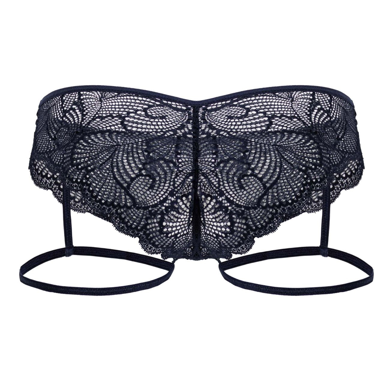 CandyMan 99905 Mens Sexy Garter Lace Briefs Navy
