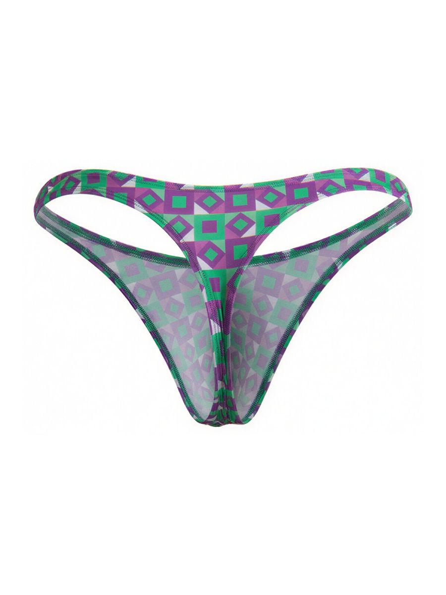 CandyMan 99924 Mens Colourful Modern Vibe Thongs Printed Purple