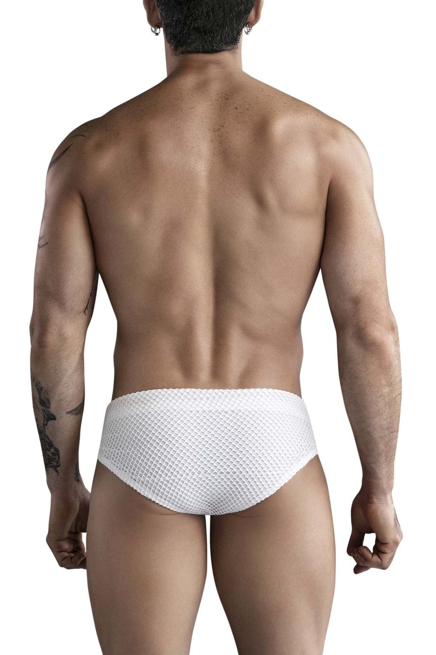 Clever 1743 Island Mens Swim Briefs White