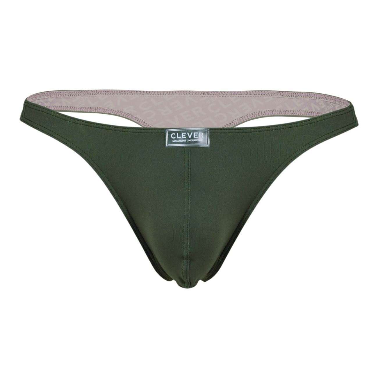 Clever 1745 Optimo Mens Sleek Soft Thong Green