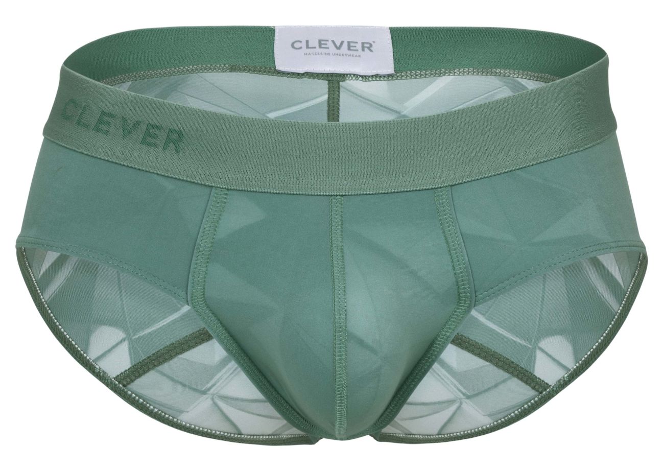 Clever 1776 Venecia Mens Comfortable Soft Briefs Green