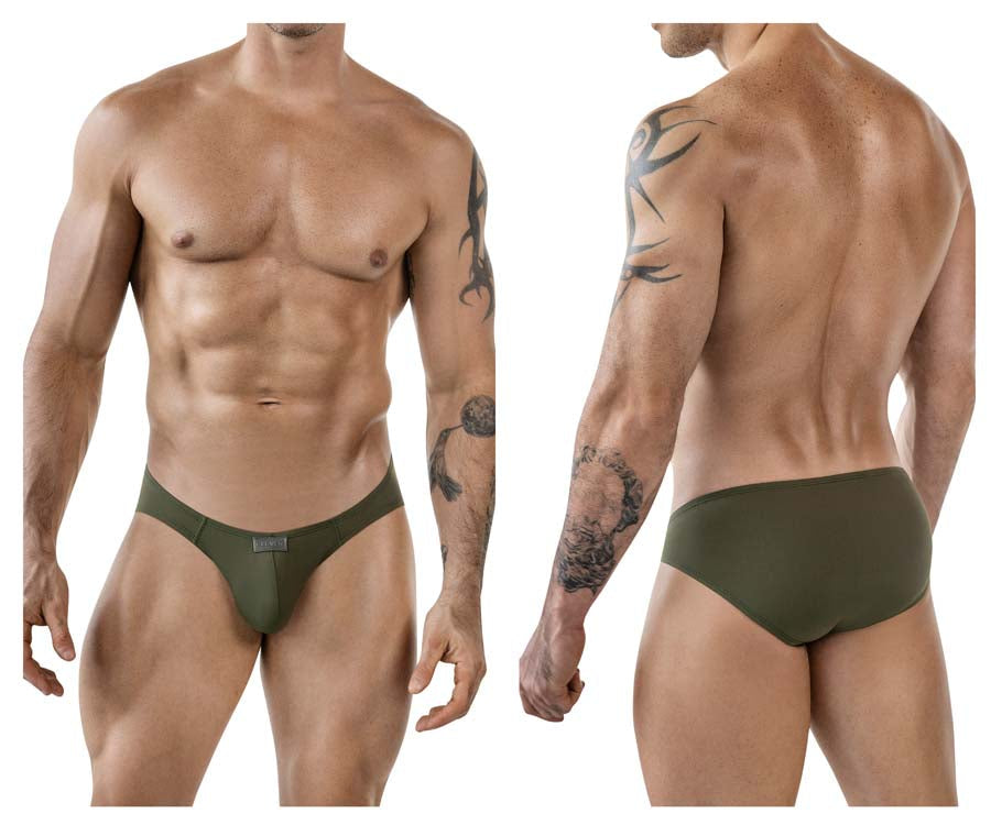 Clever 1843 Buenavista Mens Sleek Modern Bikini Briefs Green