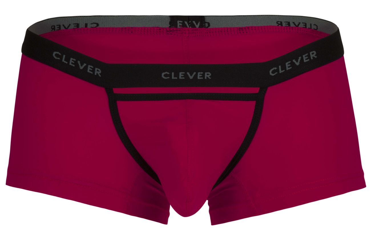 Clever 1866  Mens Tokio Cut Out Front Trunks Red
