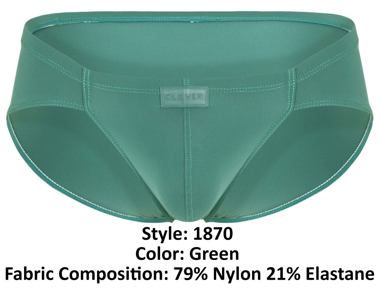 Clever 1870 Audaz Mens Barely There Bikini Green