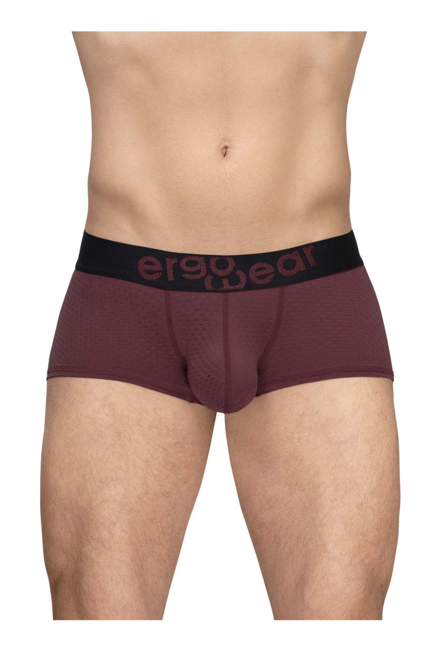 ErgoWear EW1795 MAX FLOW Mens Sleek Trunks Burgundy