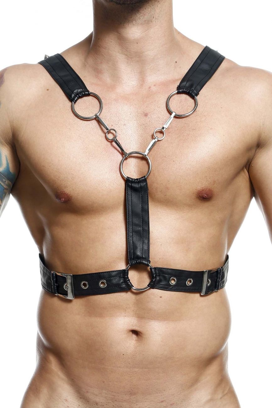 MaleBasics DMBL09 DNGEON Cross Chain Harness Mens Exteme Underwear Black