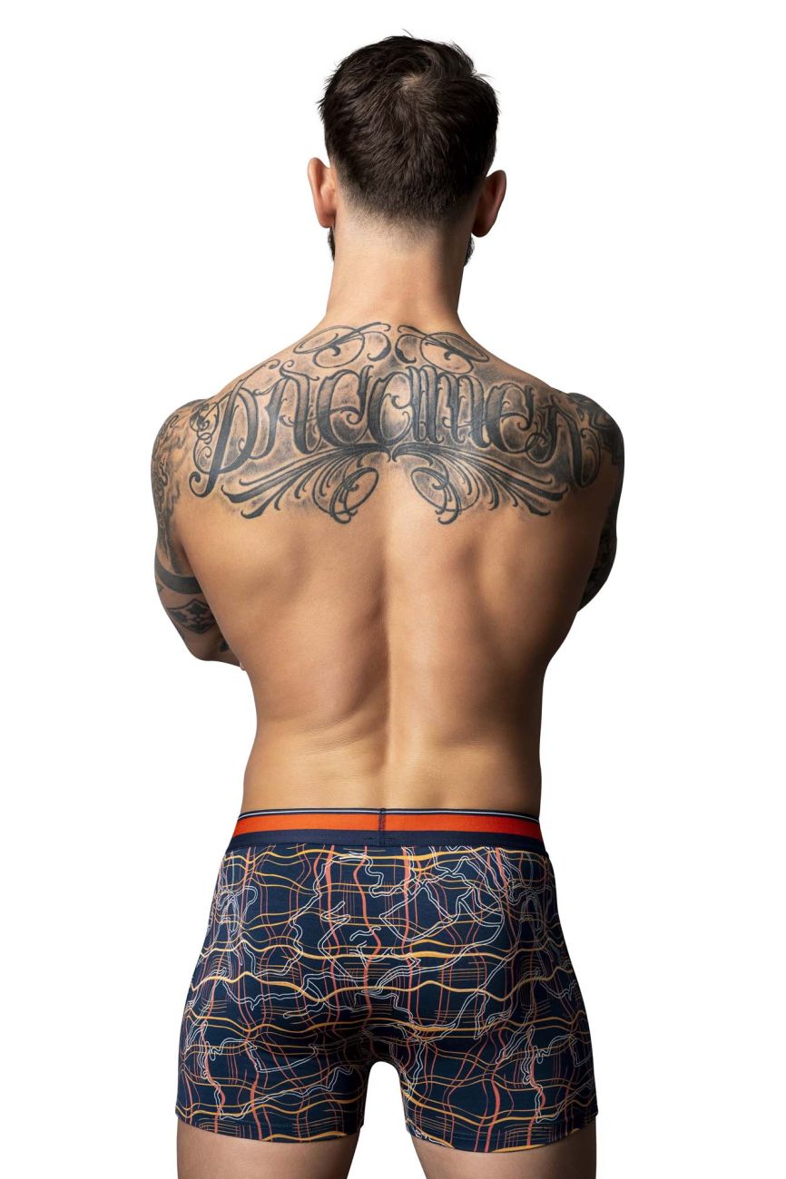 Male Power 160-299 Soo Cumfy Male Boxer Brief Navy-Orange