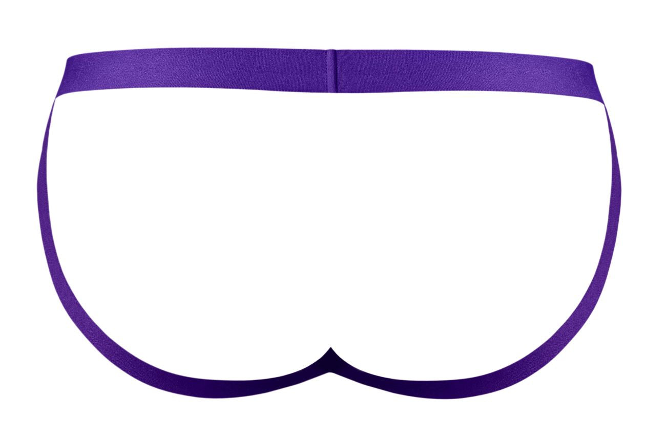 Male Power 350-302 Eggplant Mens Crossover Jock Plum