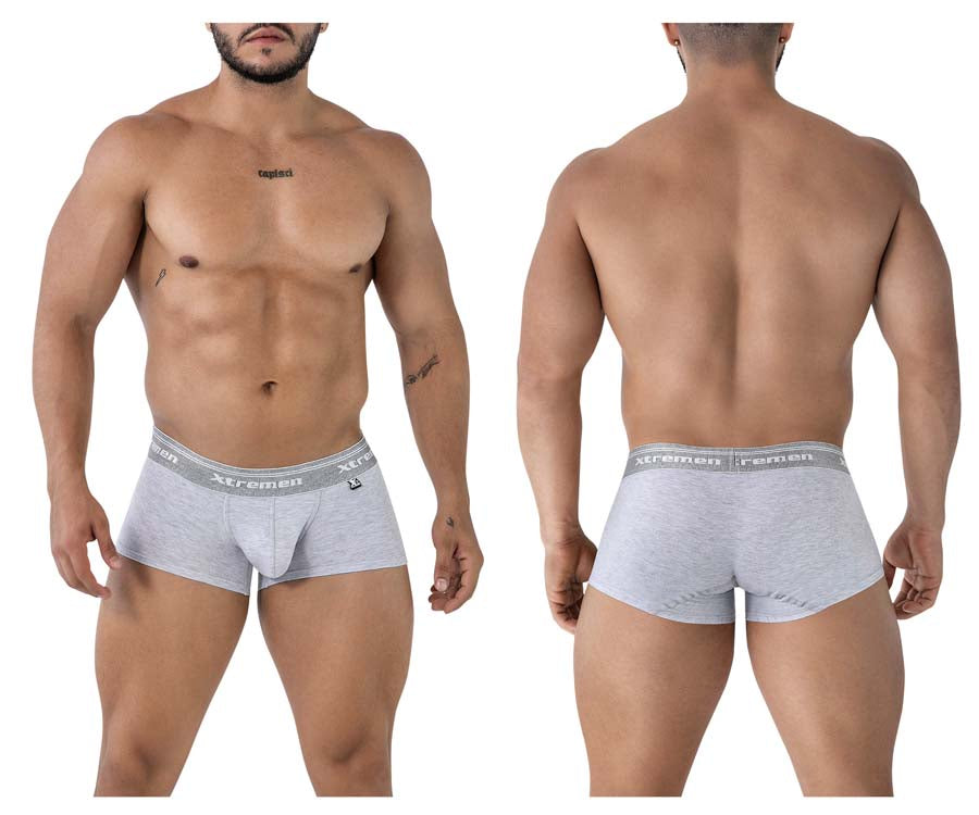 Xtremen 91205B Cotton Blend Trunks Jasper Gray
