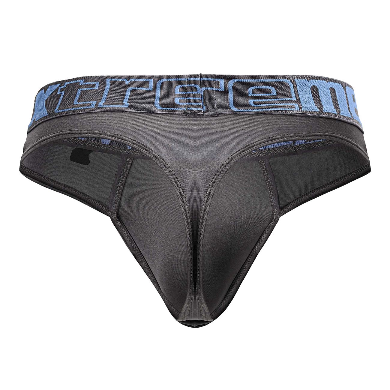 Xtremen 91208B Microfiber Mens Thongs Gray