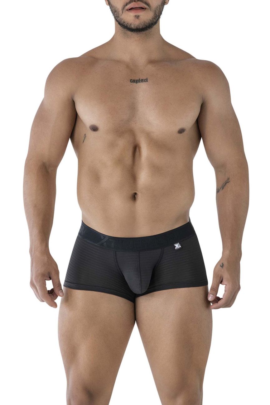 Xtremen 91209B Mens Soft and Supple Microfiber Trunks Black
