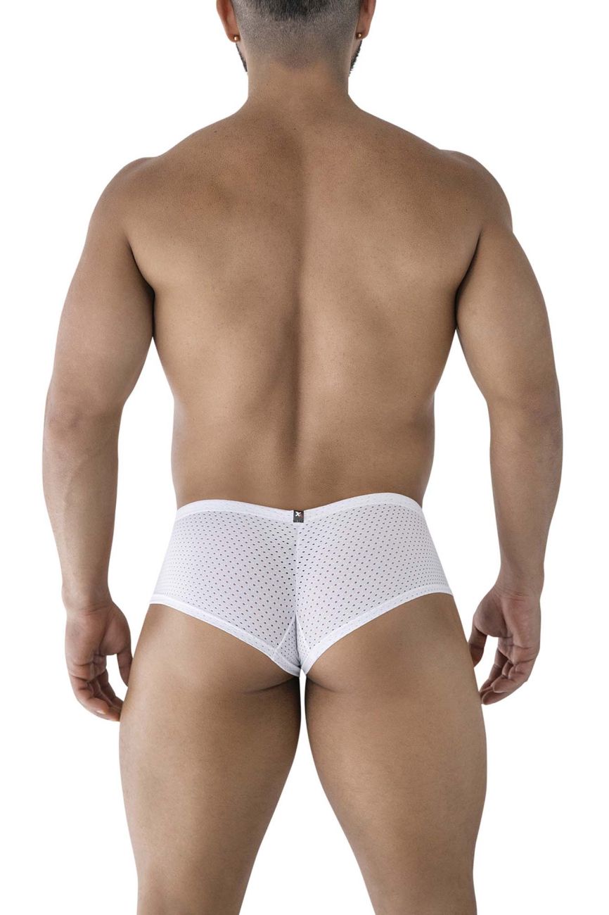 Xtremen 91216B Mens Silky Microfiber Underwear Trunks White