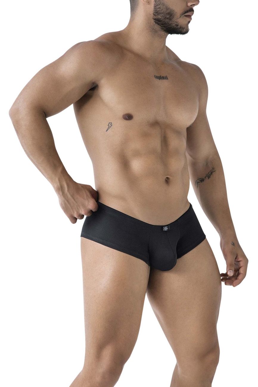 Xtremen 91225 Male Microfiber Modern & Sexy Trunks Black
