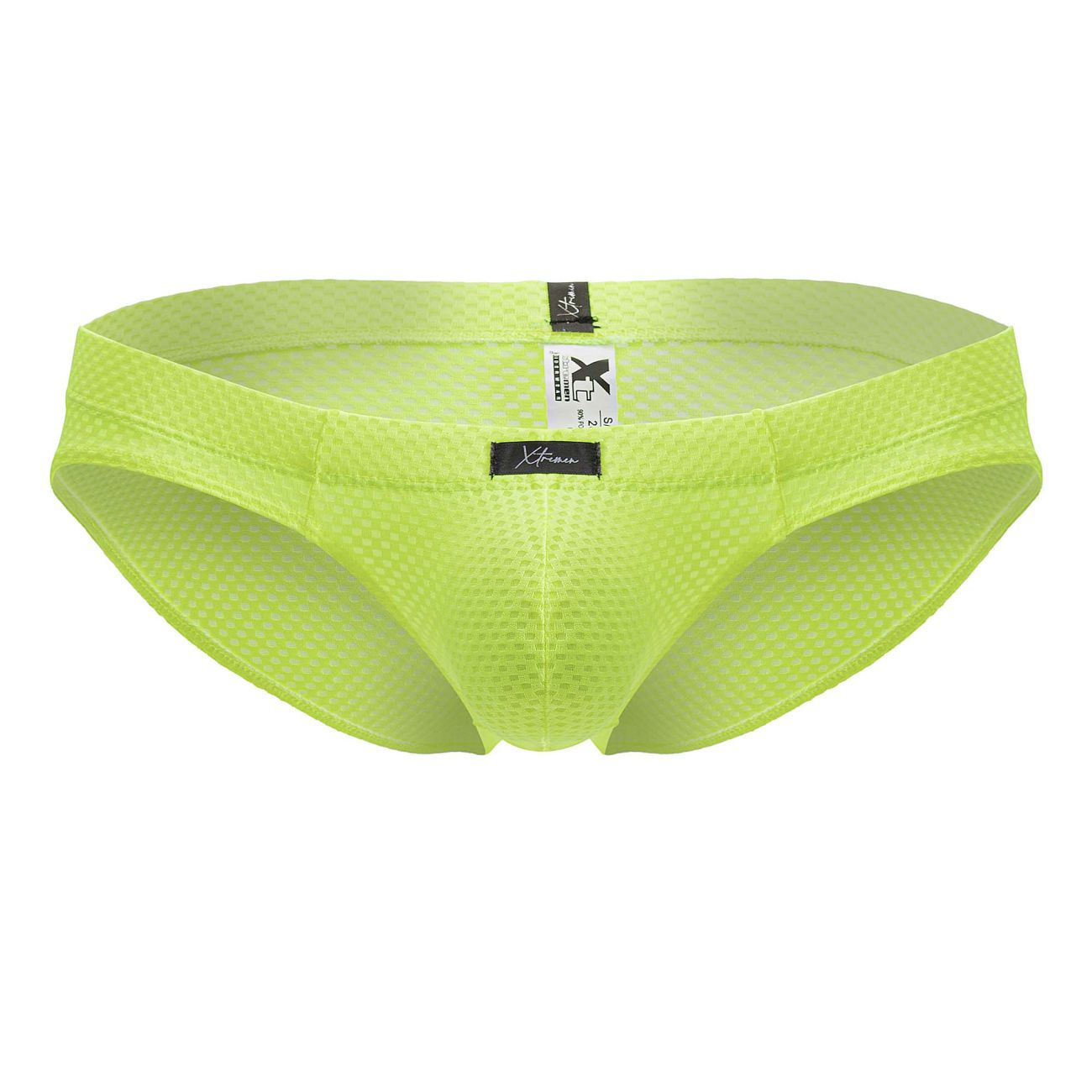Xtremen 91227 Mens Soft Microfiber Briefs Neon Green