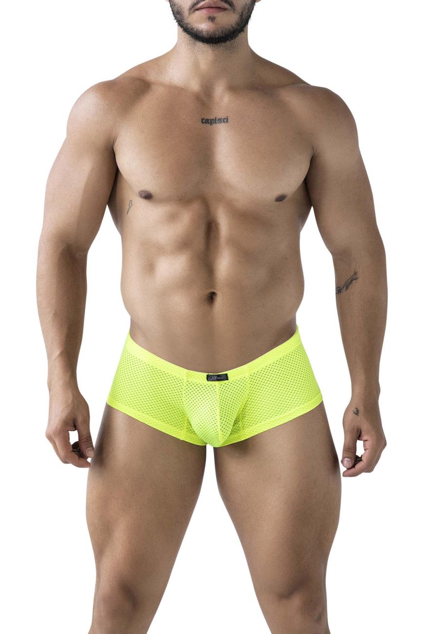 Xtremen 91228 Microfiber Mens Colourful Trunks Neon Green