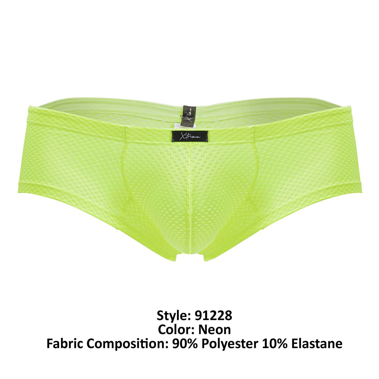 Xtremen 91228 Microfiber Mens Colourful Trunks Neon Green