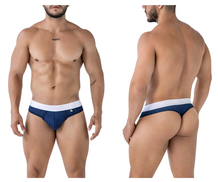 Xtremen 91241 Male Soft & Comfortable Microfiber Thongs Dark Blue
