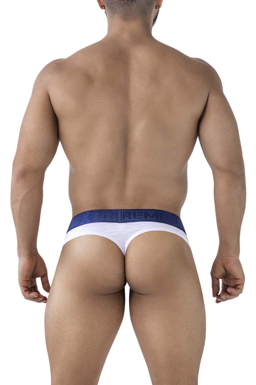 Xtremen 91241 Male Soft & Comfortable Microfiber Thongs White