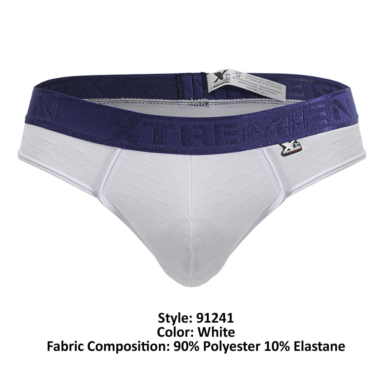 Xtremen 91241 Male Soft & Comfortable Microfiber Thongs White