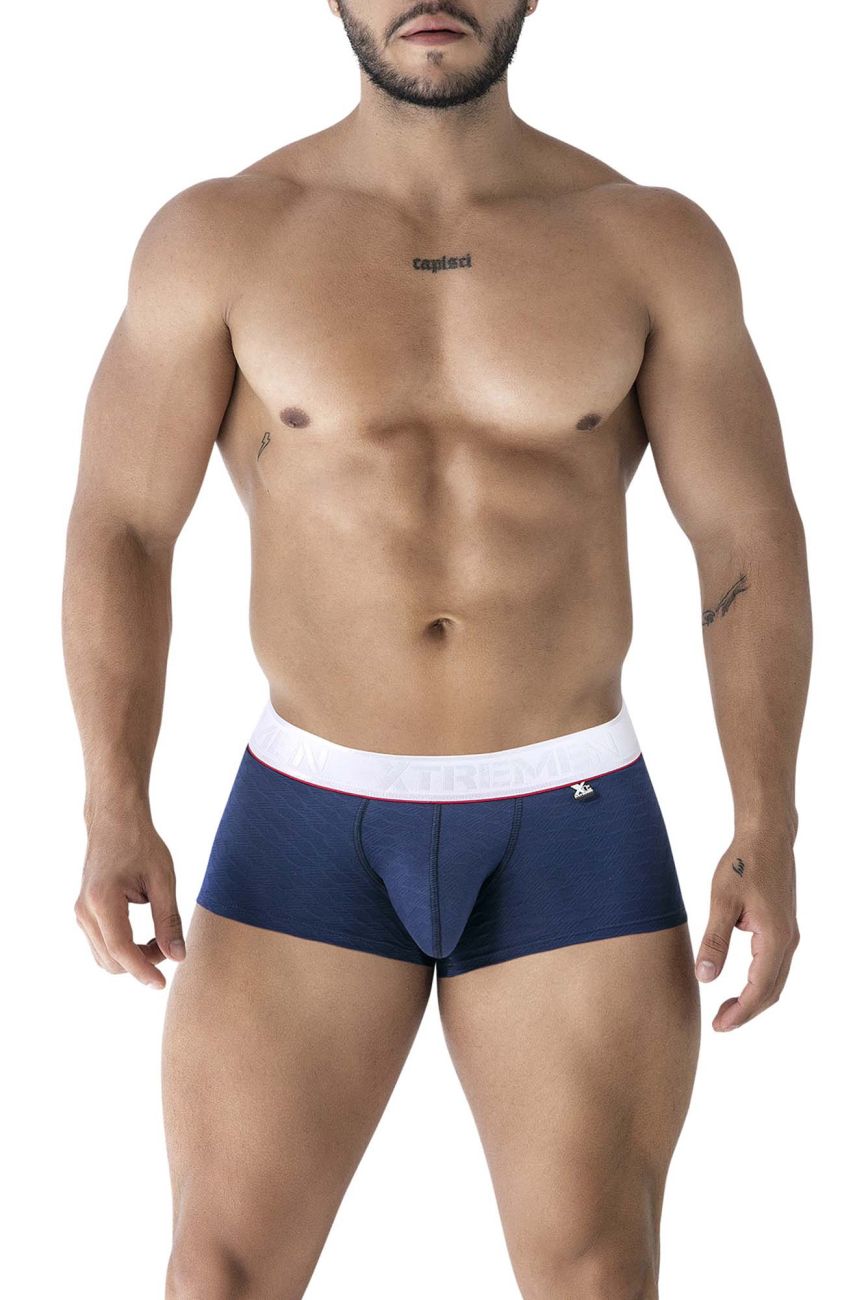 Xtremen 91243 Male Soft and Comfortable Microfiber Trunks Dark Blue