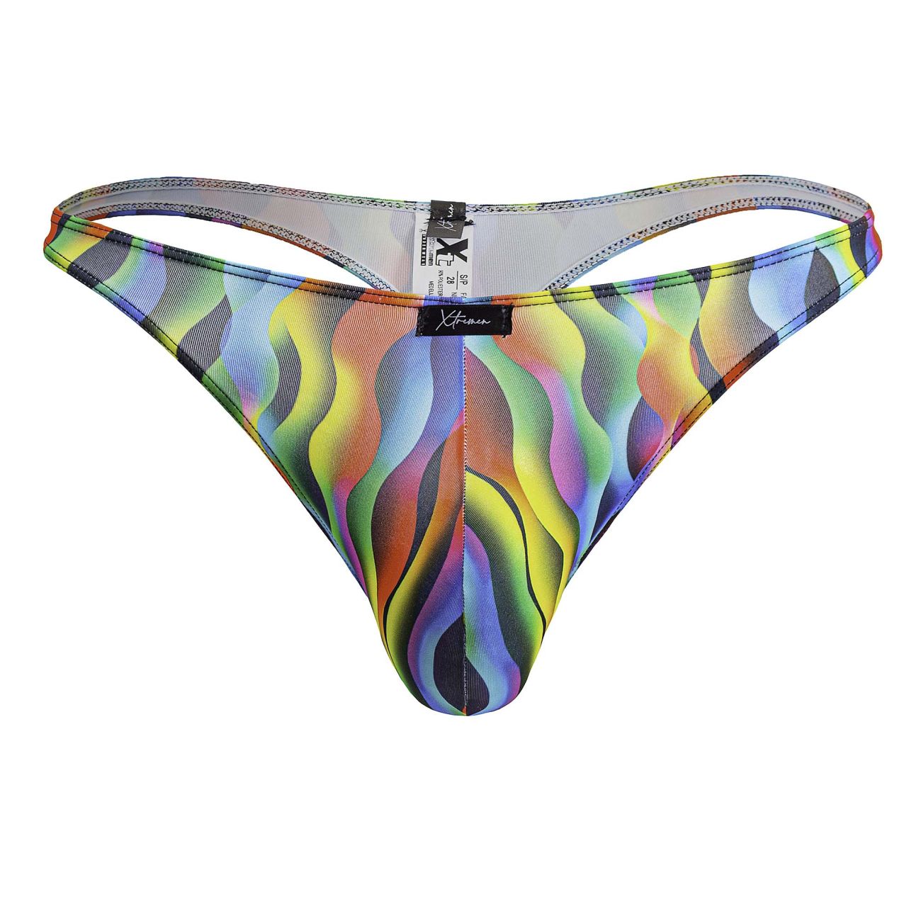 Xtremen 91247 Mens Printed Colourful Thongs Waves
