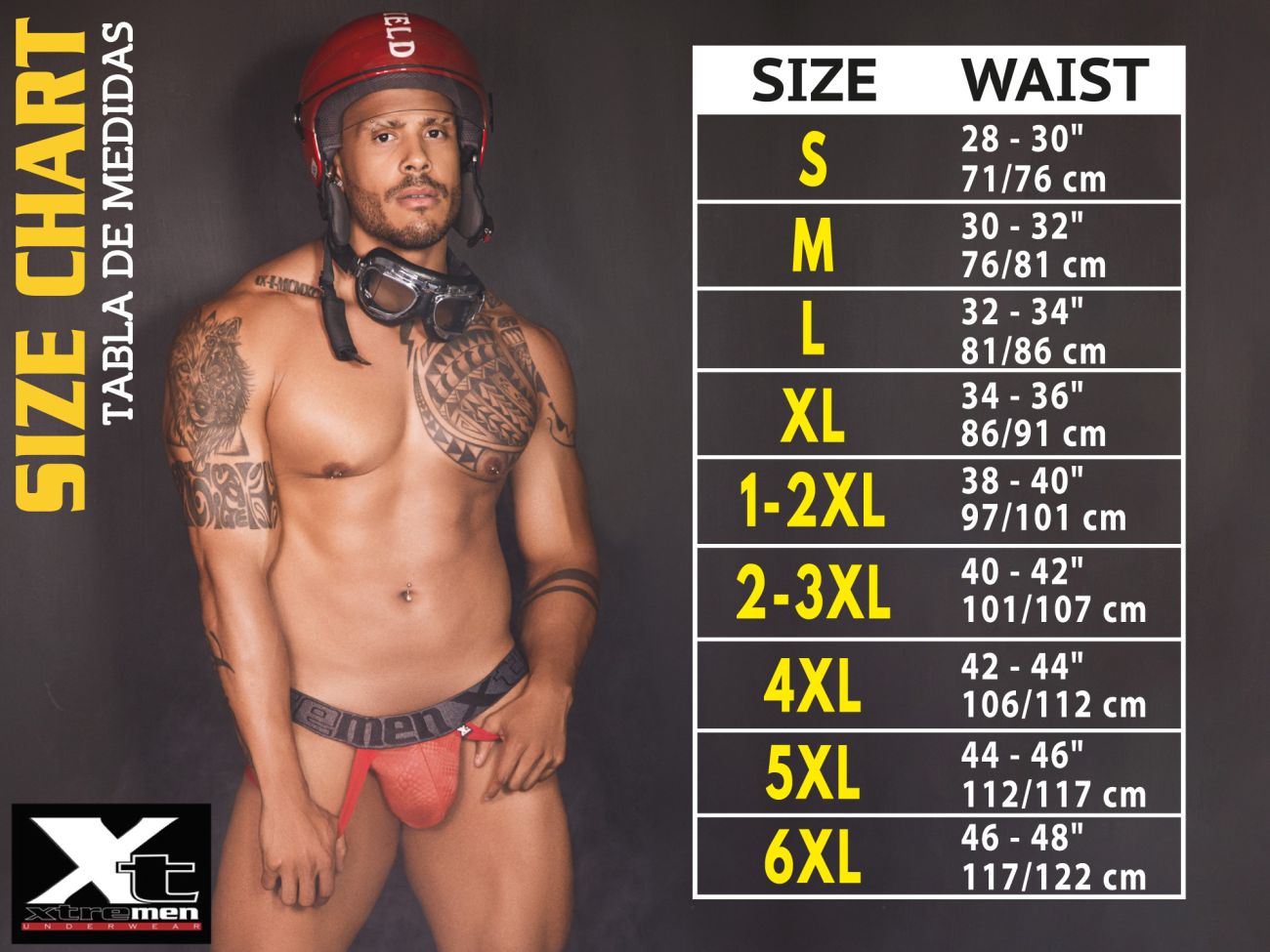 Xtremen 91225 Male Microfiber Modern & Sexy Trunks Red