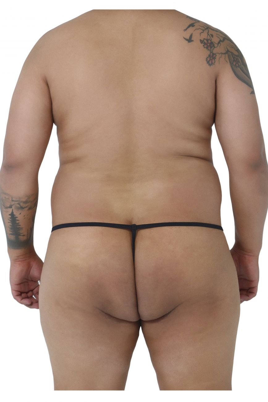 CandyMan 9586X Basic Thong Black Plus Sizes