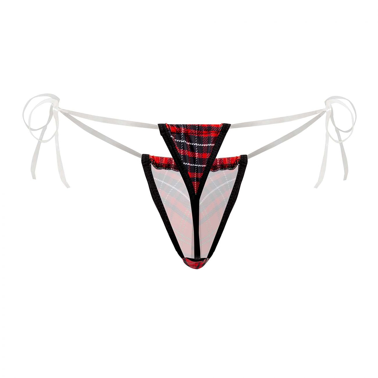 CandyMan 99571X Invisible Micro G-String Red Print Plus Sizes