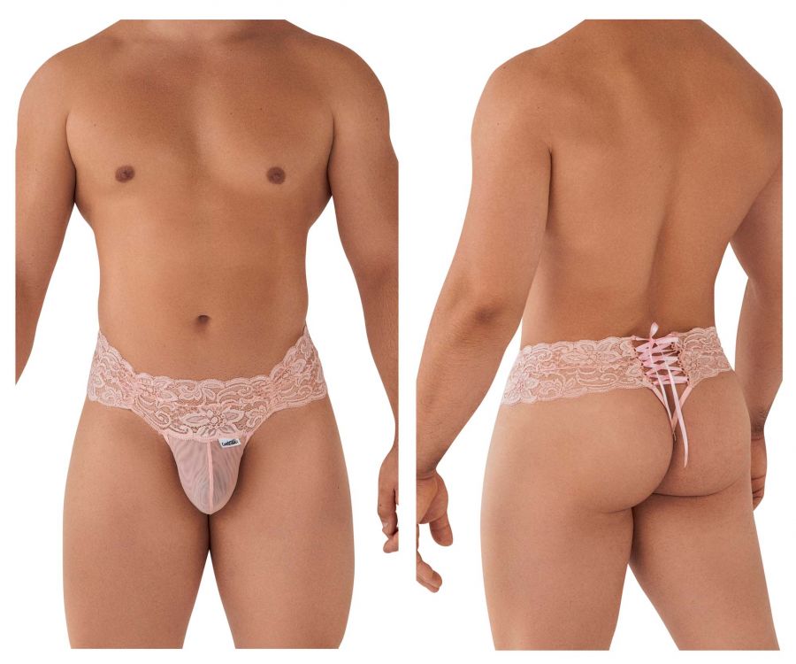 CandyMan 99595 Lace Thongs Rose