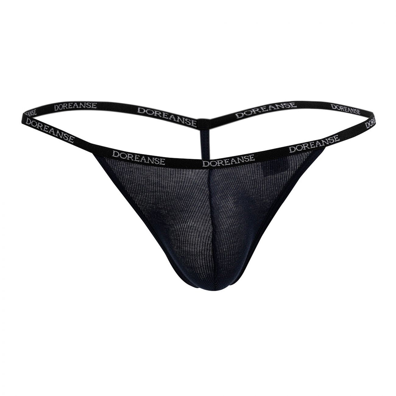 Doreanse 1330-NVY Ribbed Modal T-thong
