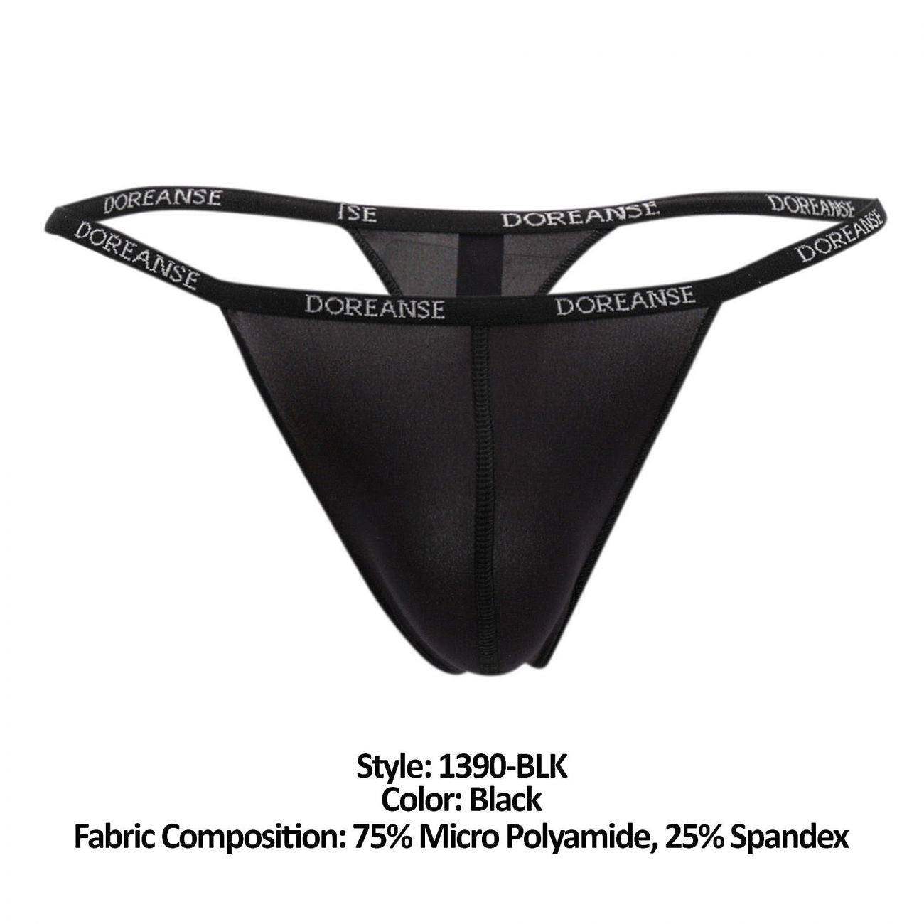 Doreanse 1390-BLK Aire Thong