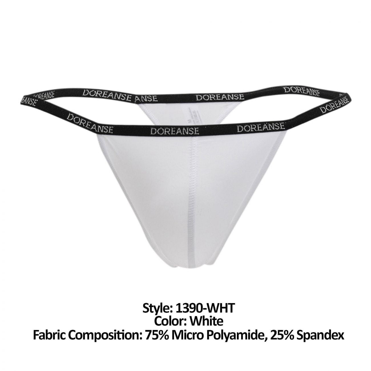 Doreanse 1390-WHT Aire Thong