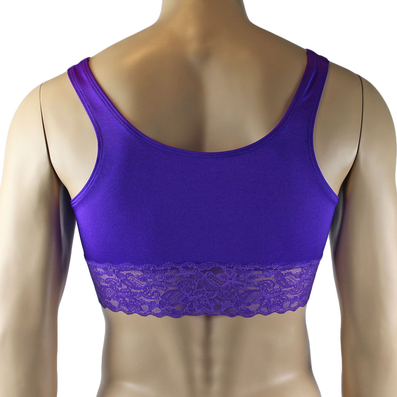 Male Lingerie Bra Camisole Top with Capri Bikini (purple plus other colours)