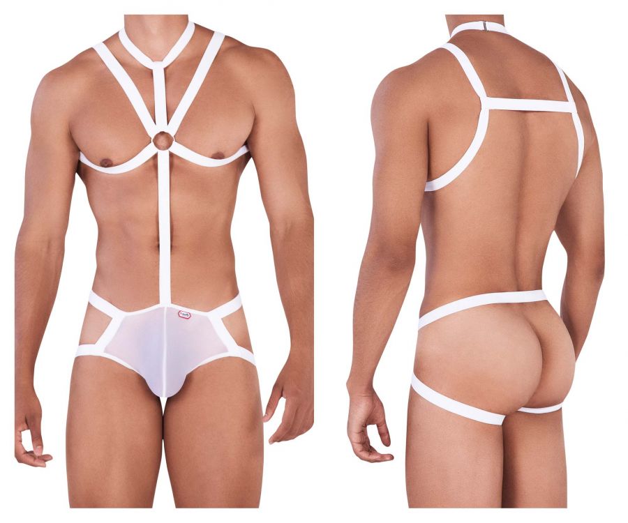 Pikante 0346 Dominate Harness Jockstrap White