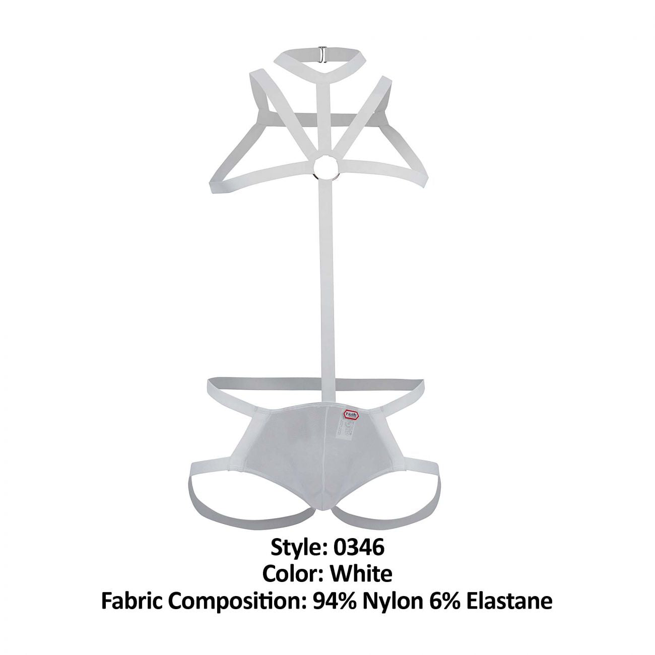 Pikante 0346 Dominate Harness Jockstrap White