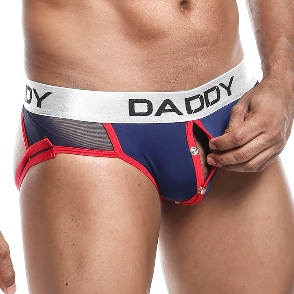 Daddy DDE027 J Perez Crotch Snap Revealer Jockstrap Mens Underwear