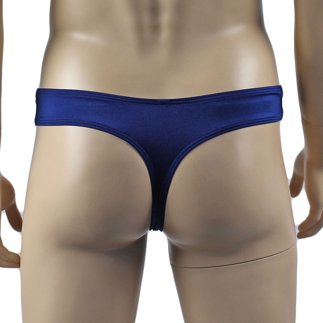 Mens Glamour Wide Front Thong (navy & black plus other colours)