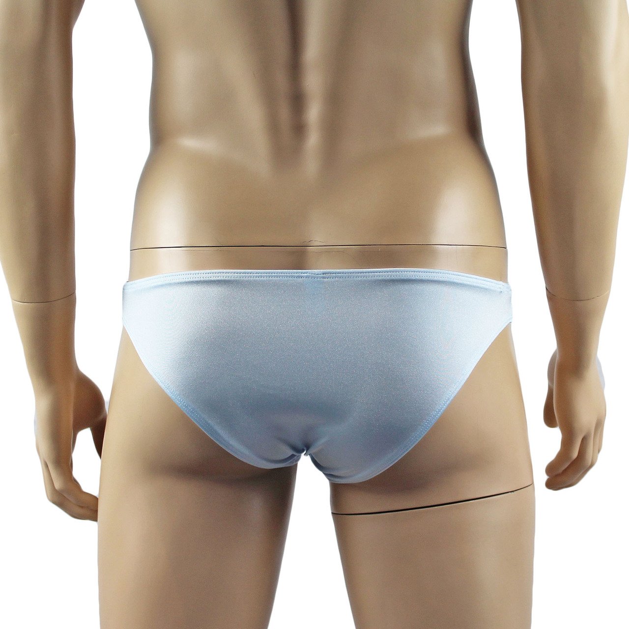 Mens Isabel Bra Top and Bikini Brief Male Lingerie (light blue and pink plus other colours)