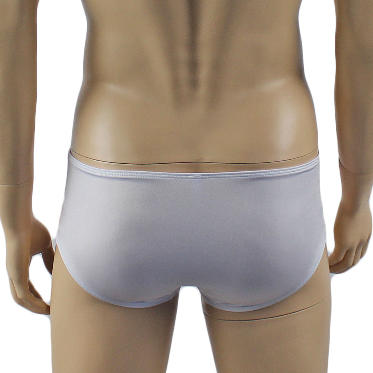 Mens Luxury Bra Top and Boxer Brief White