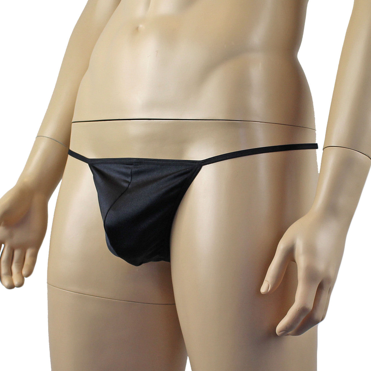 Mens Mick Keep It Simple Spandex Pouch G string with Thin Elastic Black