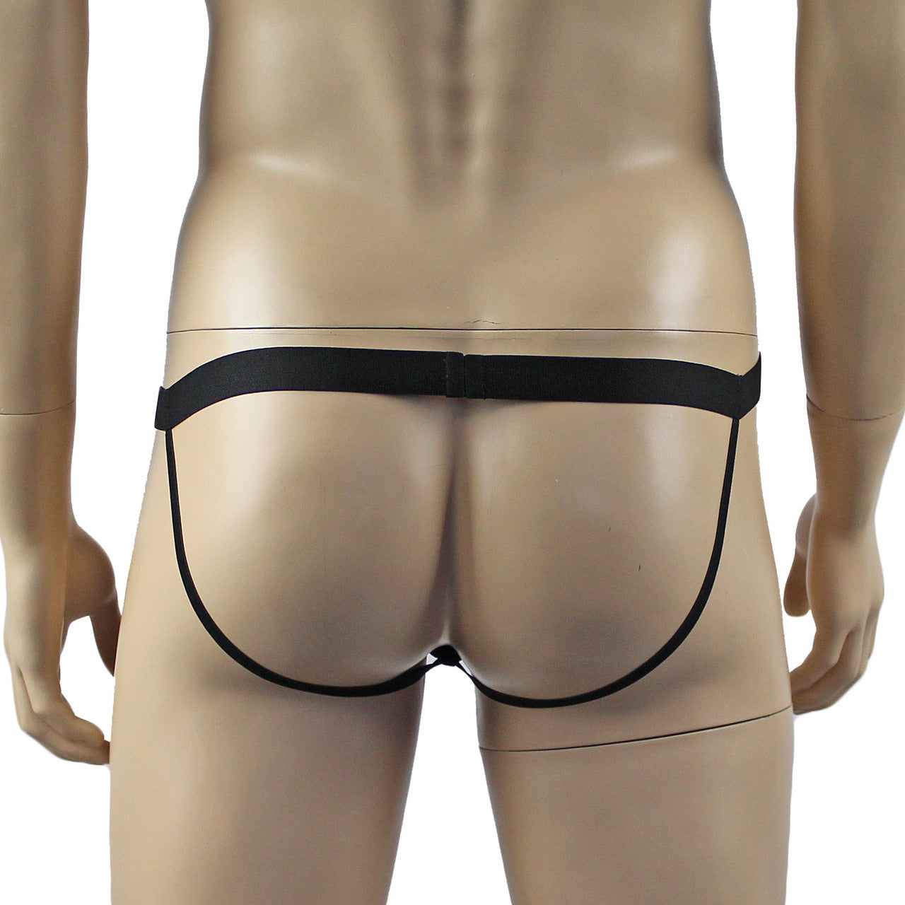 Mens Spider Web Bra Top & Jockstrap with Band Pink