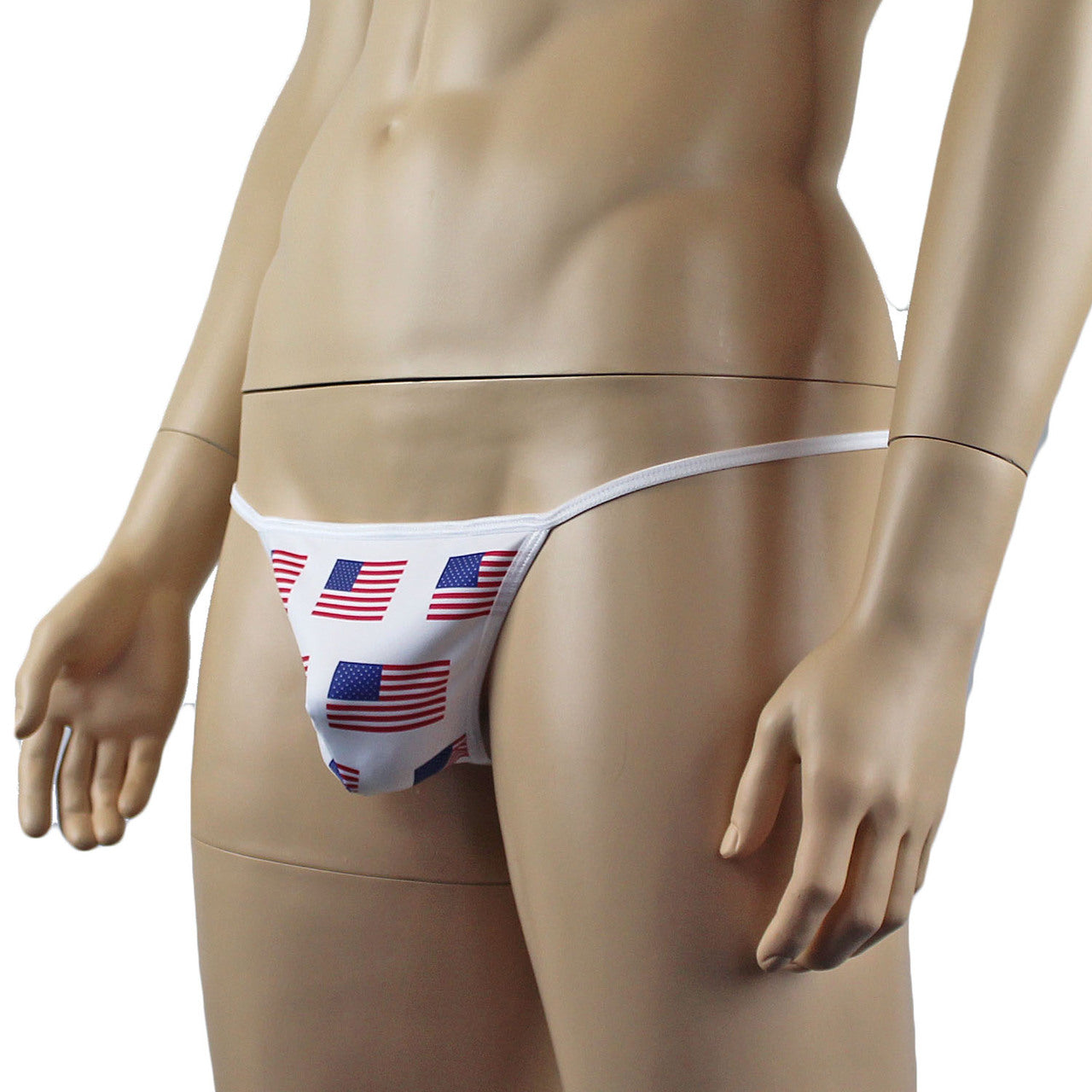 Mens USA American Flag Pouch G string