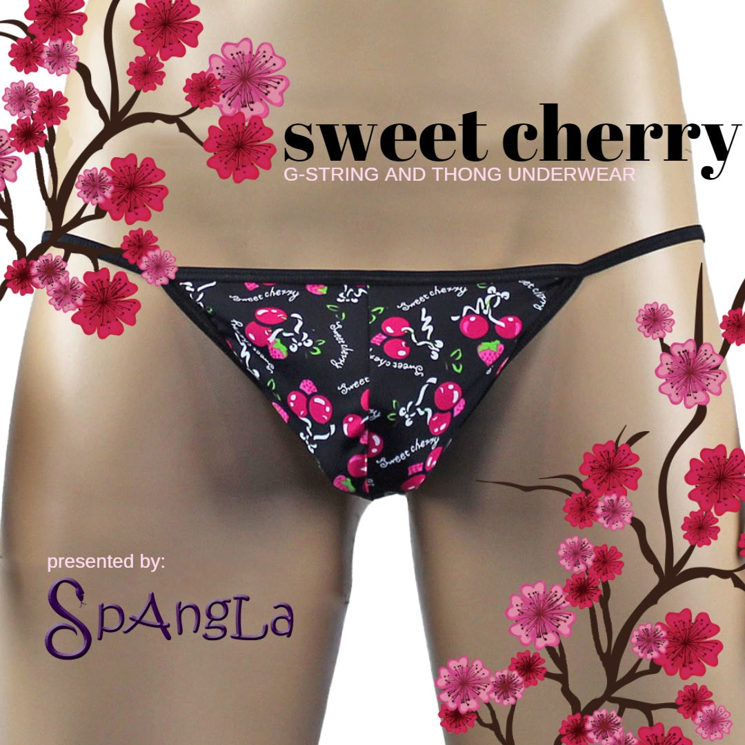Cherry this Sweet is Worth Wearing: Spangla G-string and Boxer Brief Underwear