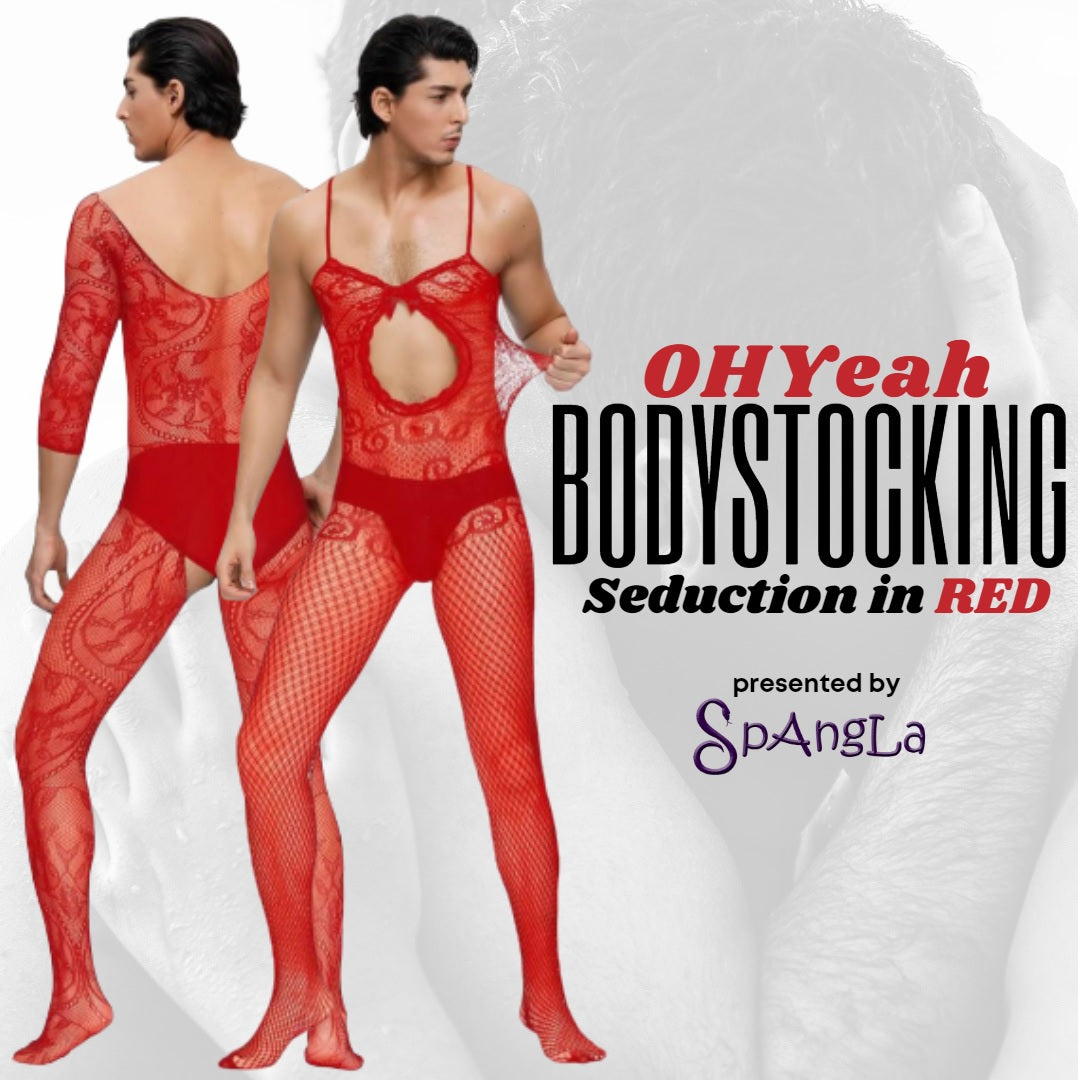 Level Up Your Lingerie Game with the OHYeah Bodystockings in Red