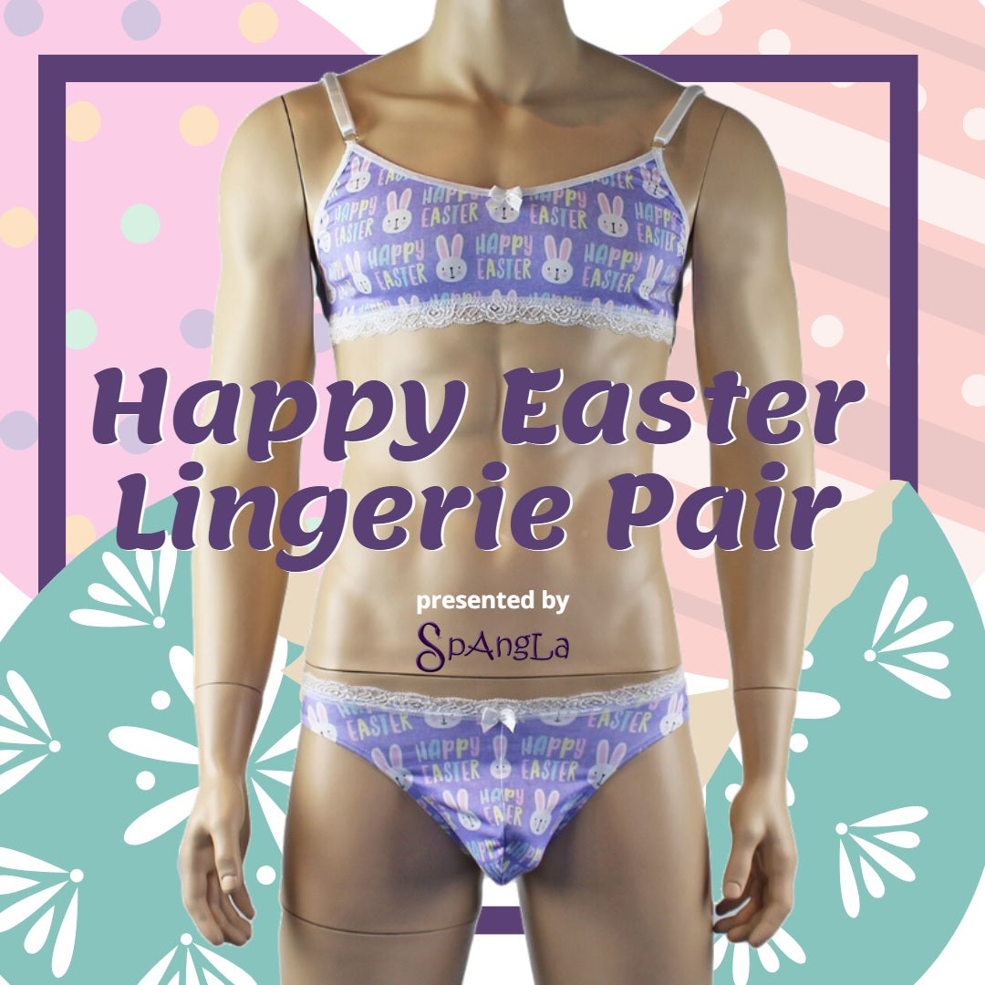 Wear the Look of Intimate Easter with this Spangla Mens Lingerie Ensemble!